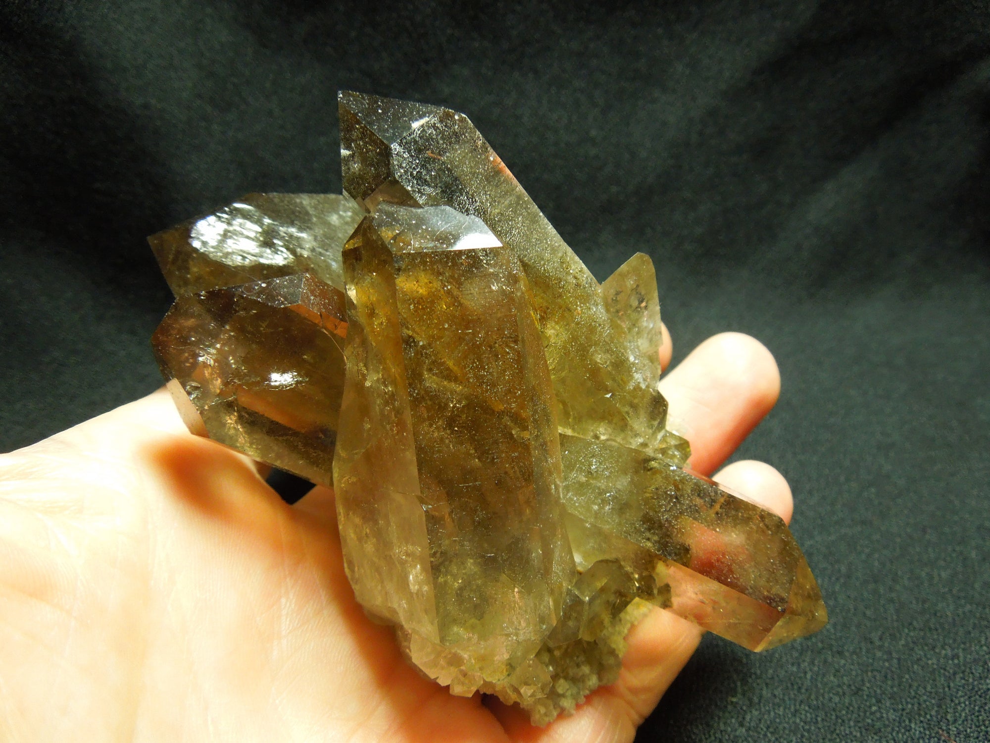 Smoky Quartz Cluster