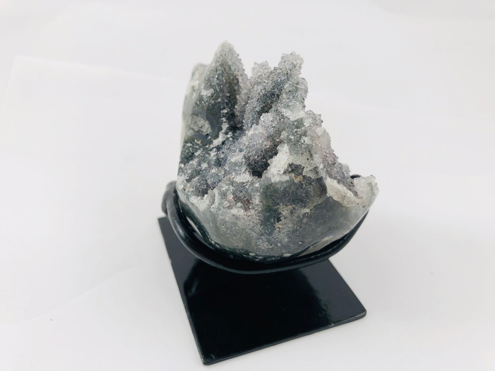 Druzy Black Quartz Stalactite Formation