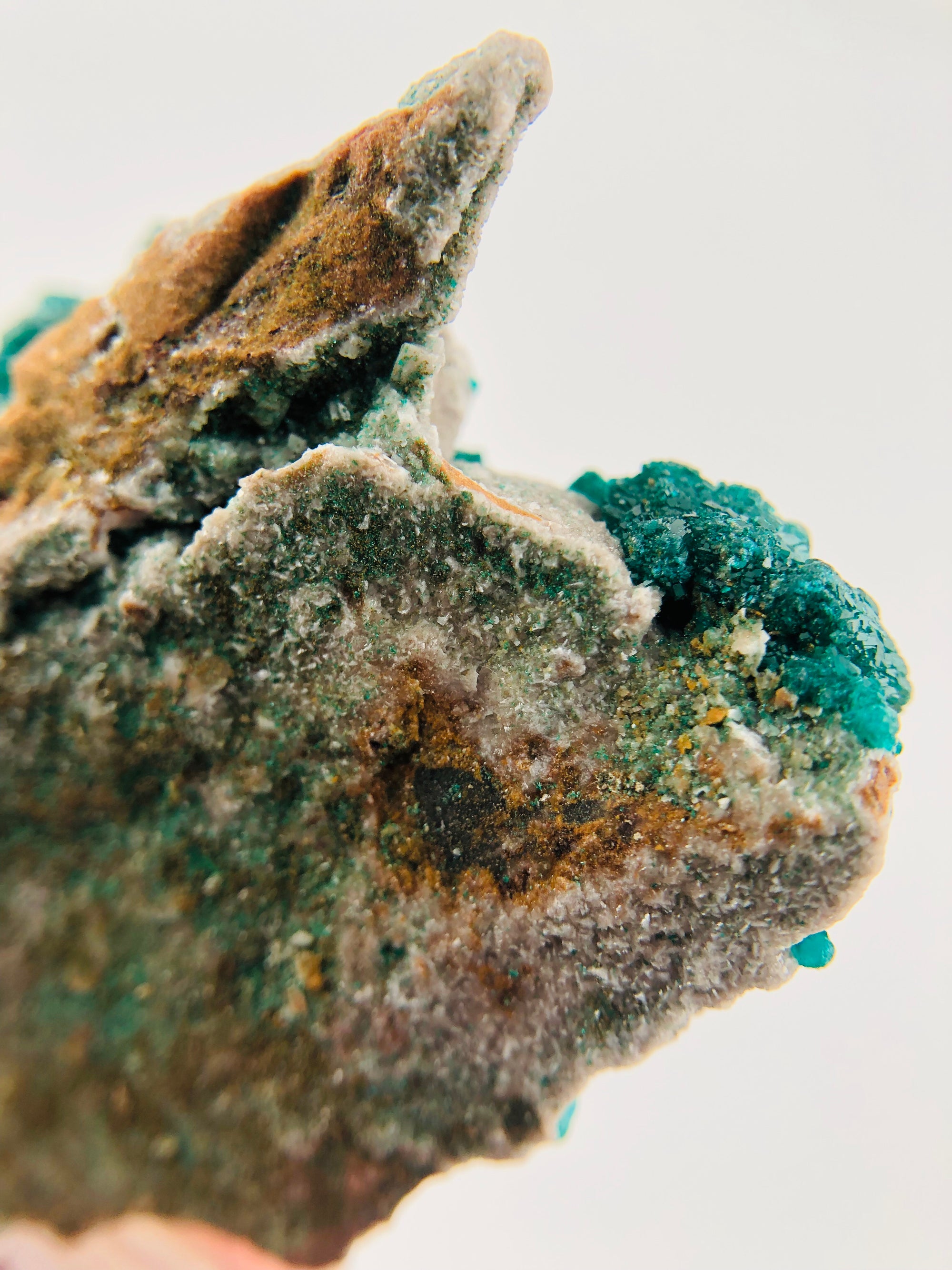 Dioptase, Dolomite