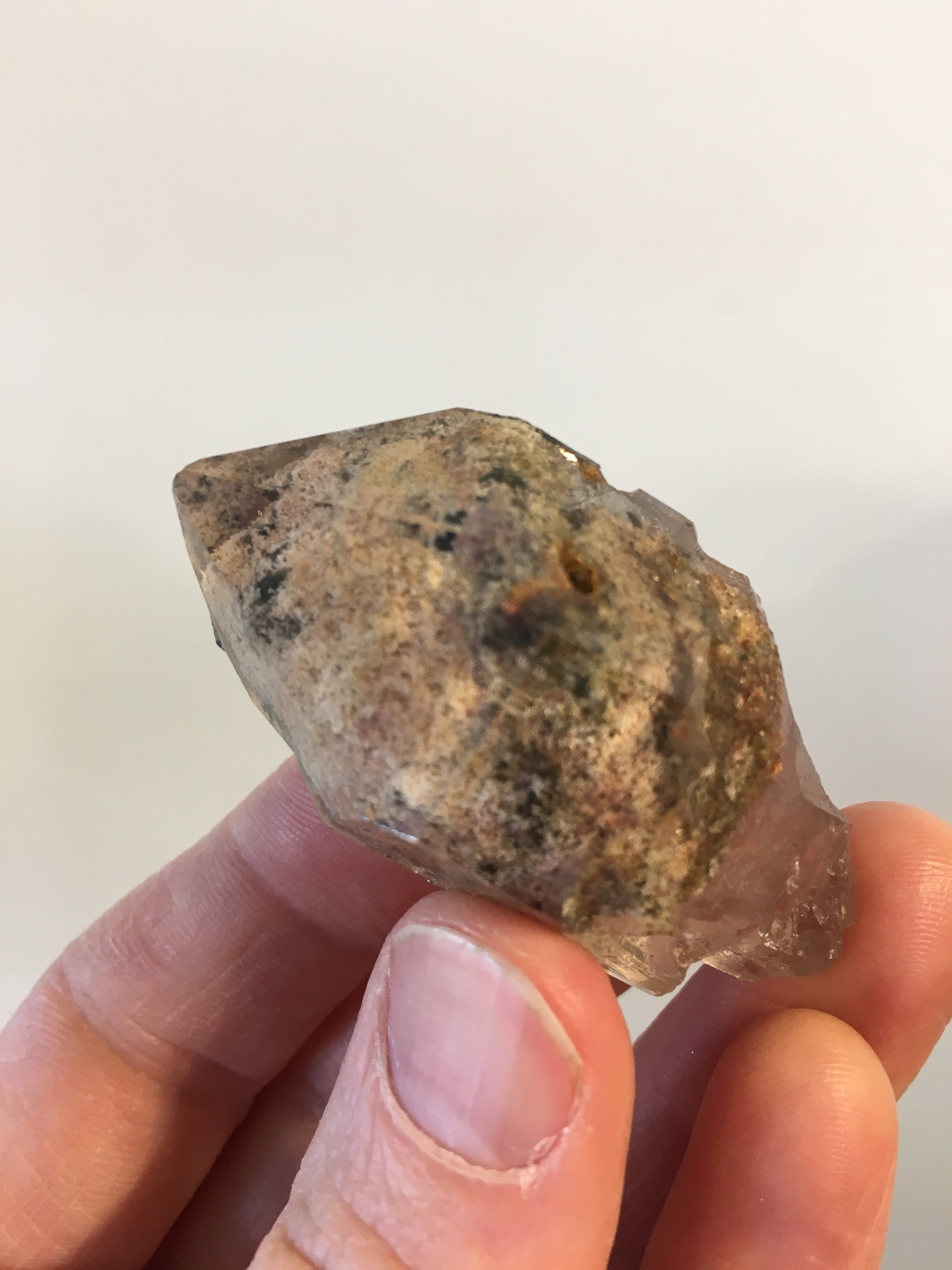 Quartz w/ Chlorite, Lodolite, Brasil