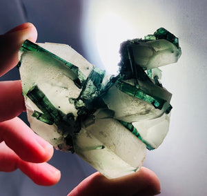 Quartz with Green Tourmaline