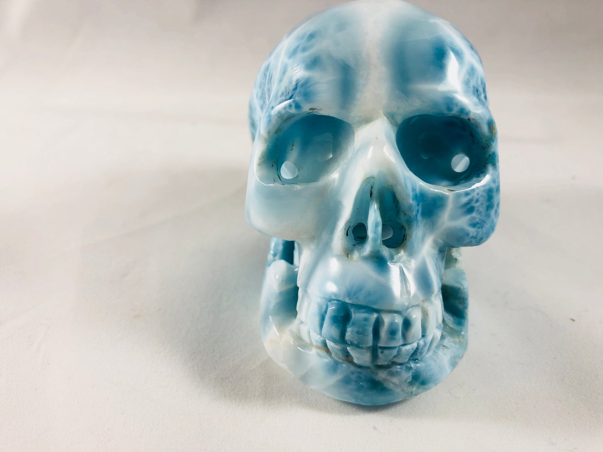 Larimar Skull