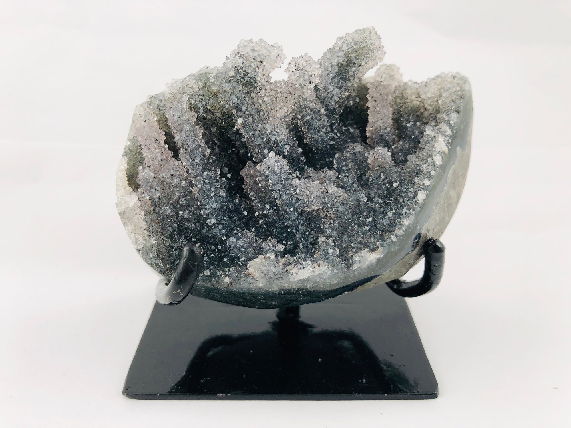 Druzy Black Quartz Stalactite Formation