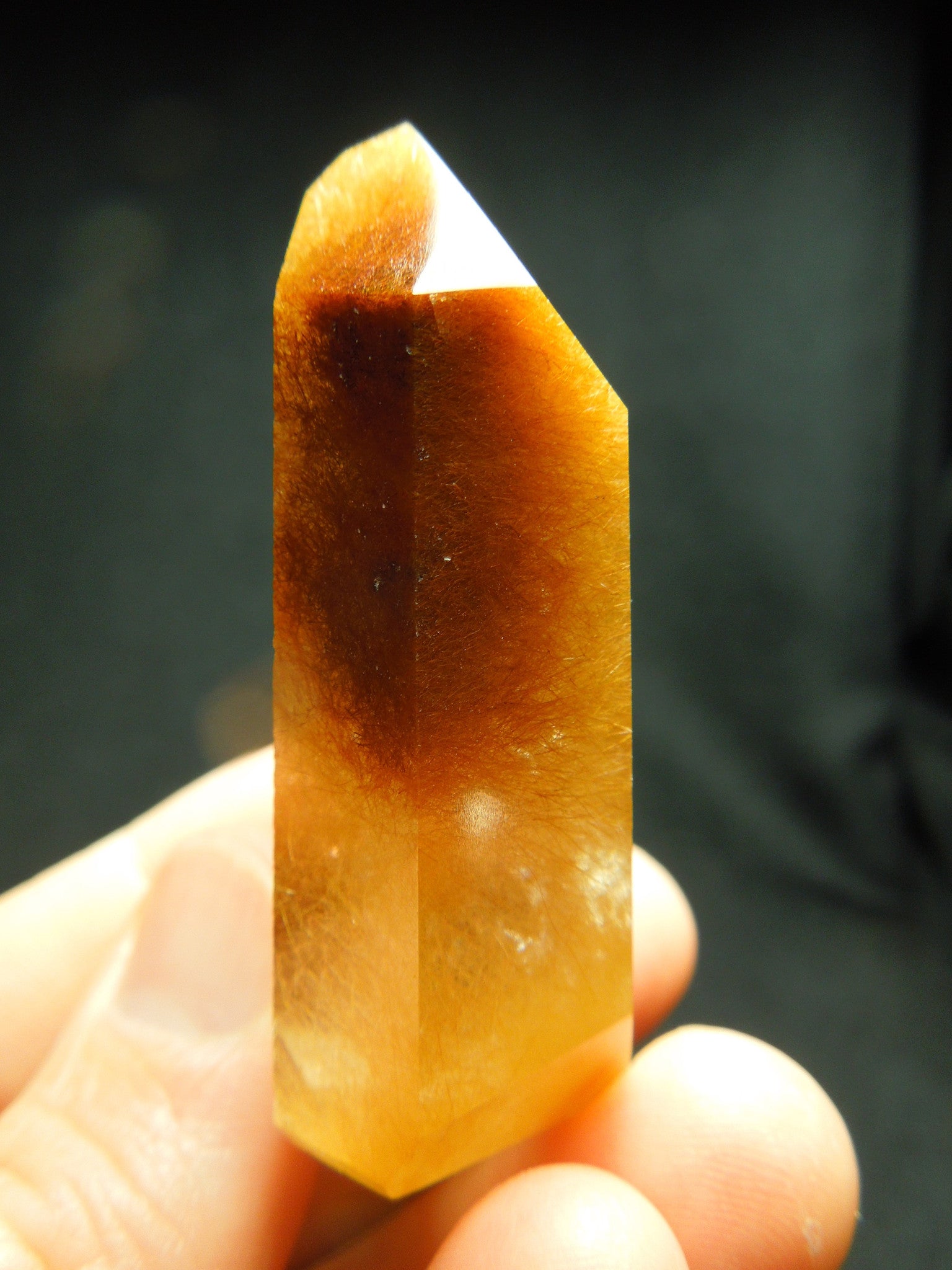 Rutilated Quartz Point.