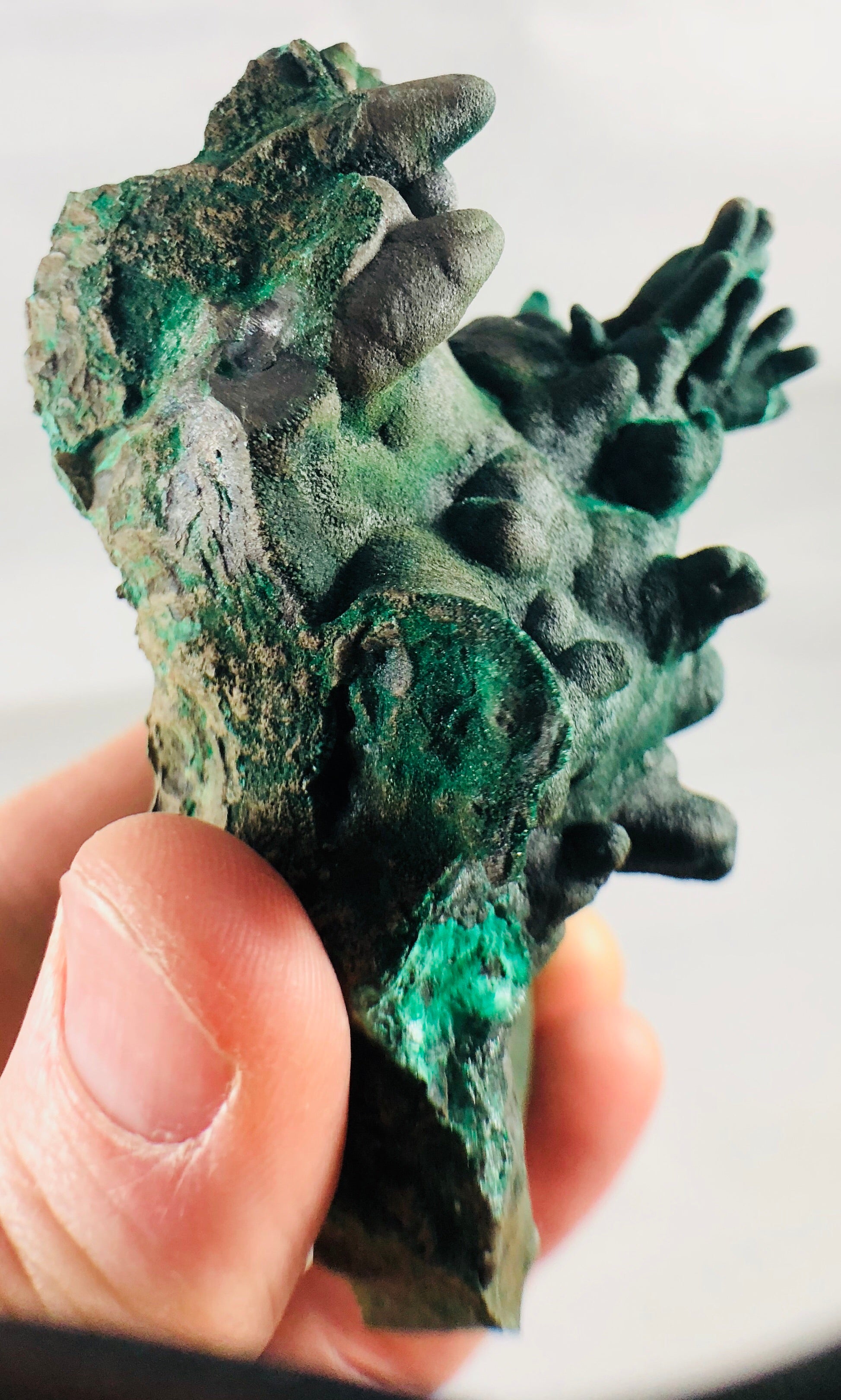 Malachite Stalactite Cluster