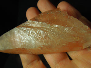 Tangerine Lemurian Quartz Crystal