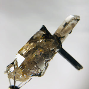 Aegirine with Smoky Quartz