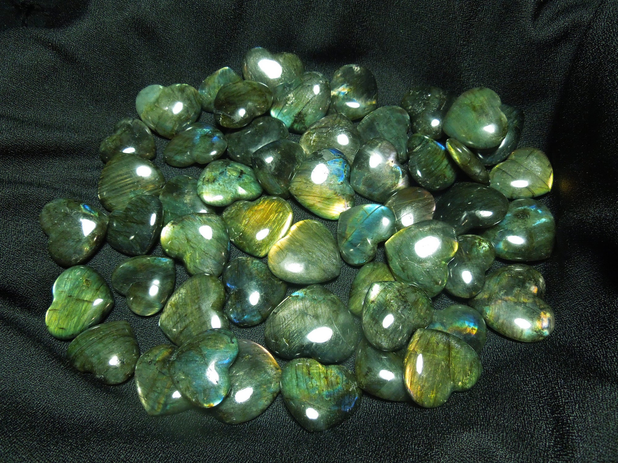 Labradorite Hearts