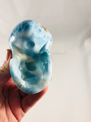 Larimar Skull