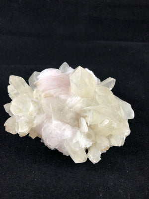 Quartz with pink calcite