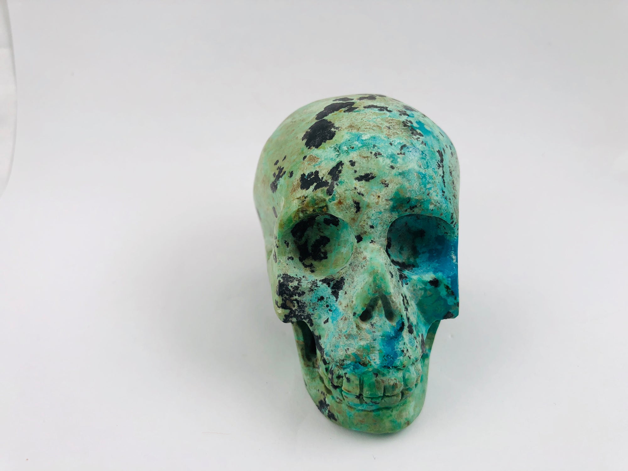 Chrysocolla Skull