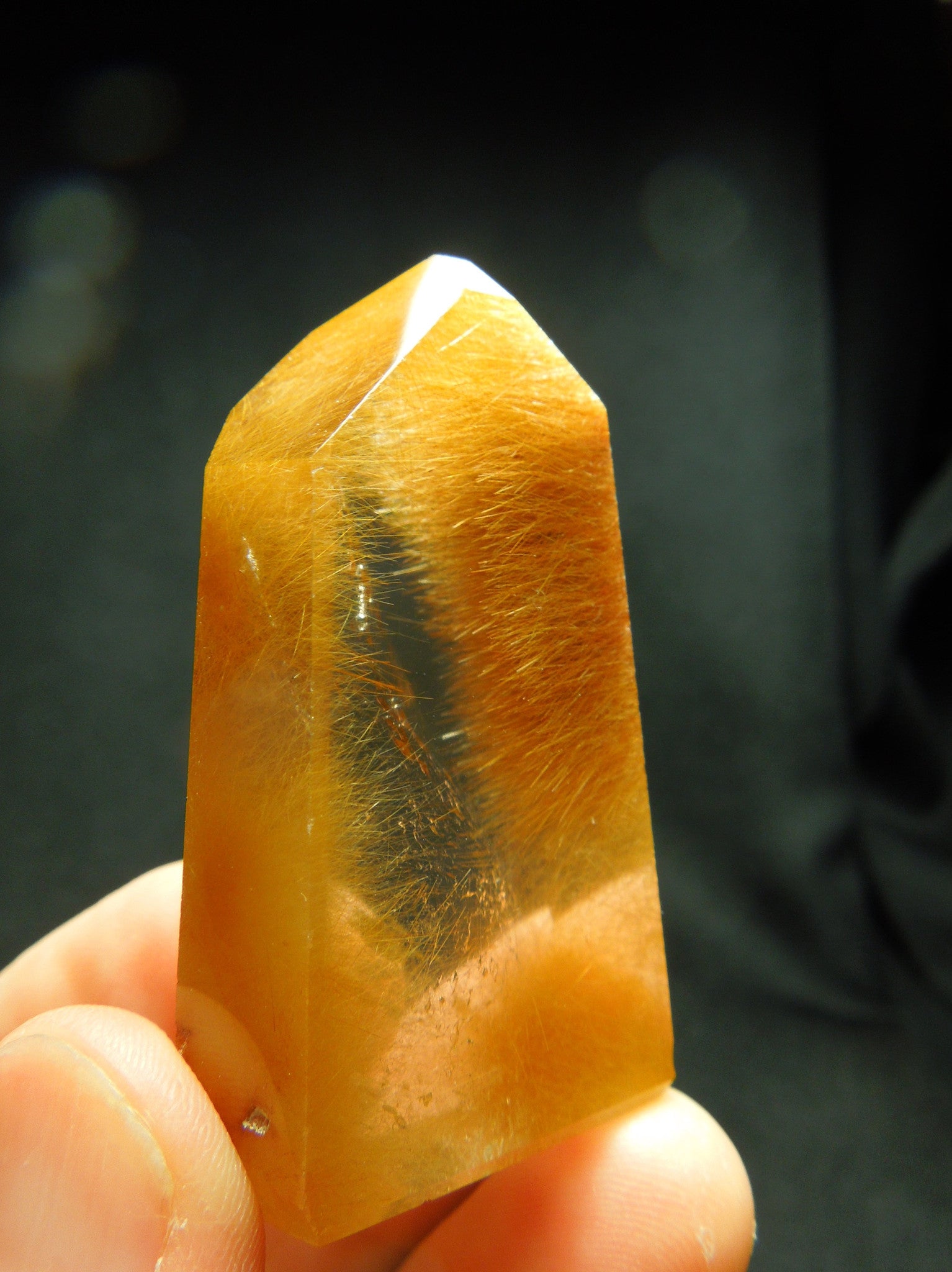 Rutilated Quartz Point.