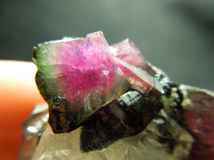 Watermelon Tourmaline w/ Quartz