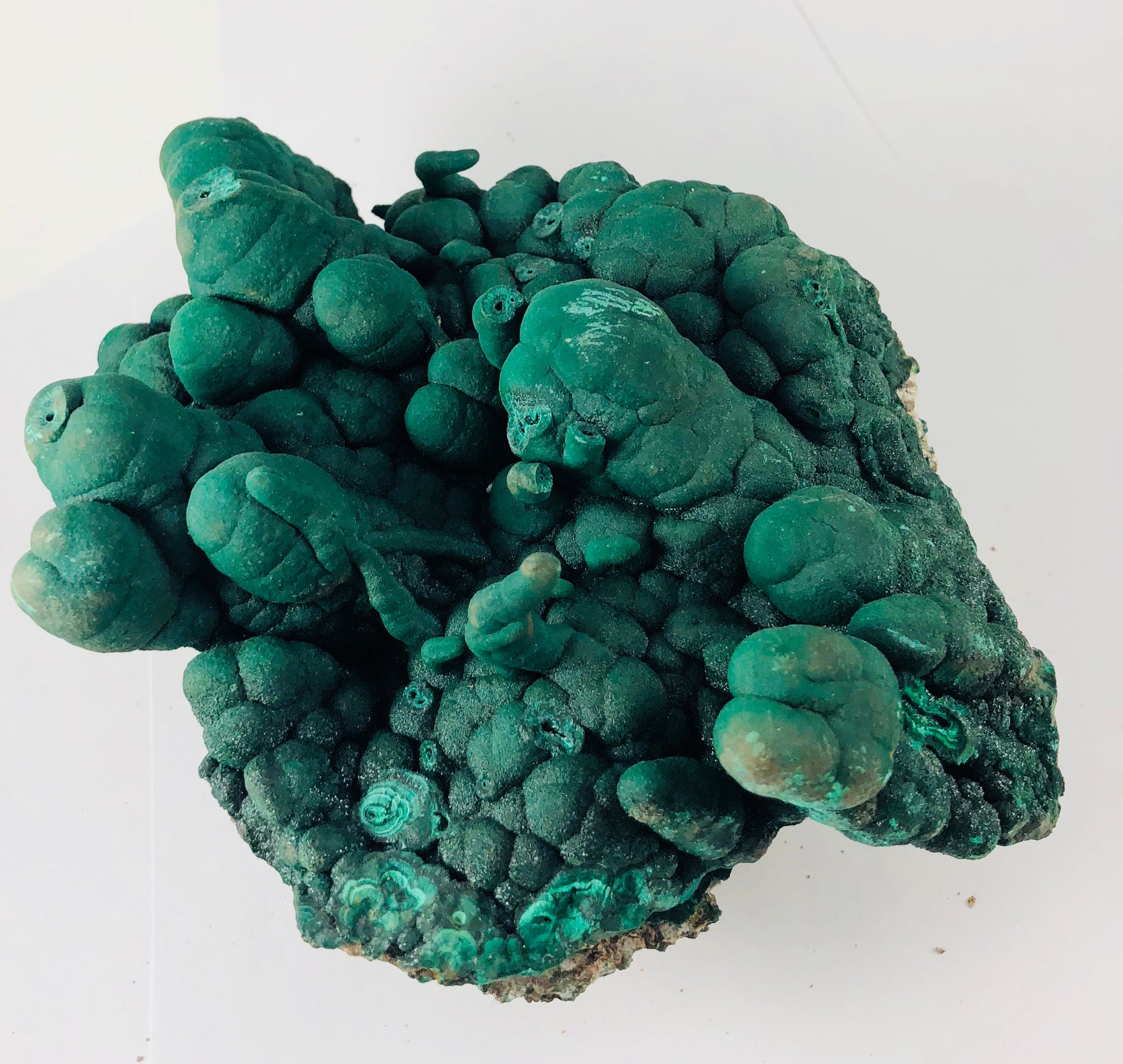 Botryodial Malachite with stalactites