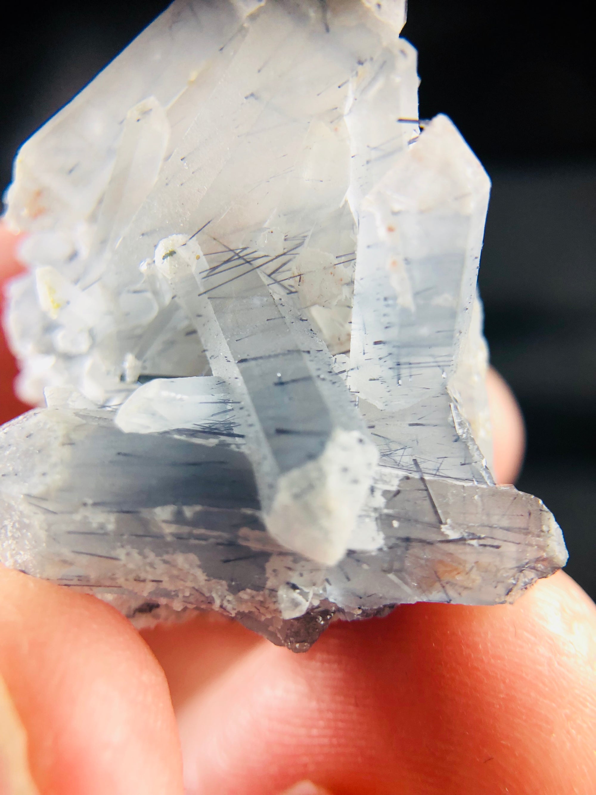 Quartz with Indicolite