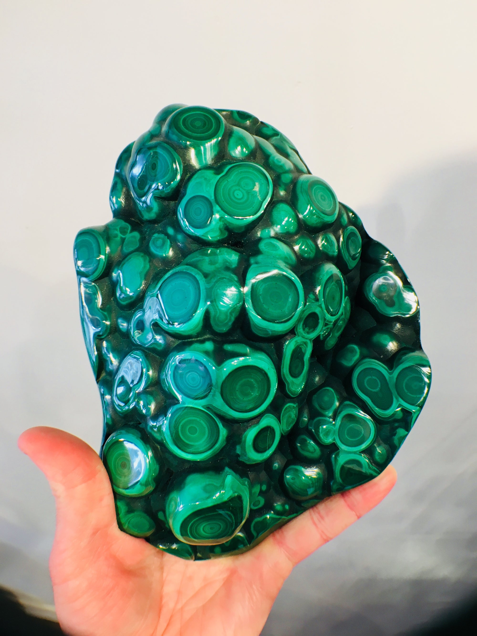 Malachite, 3.96 lbs.,Botryoidal, Congo