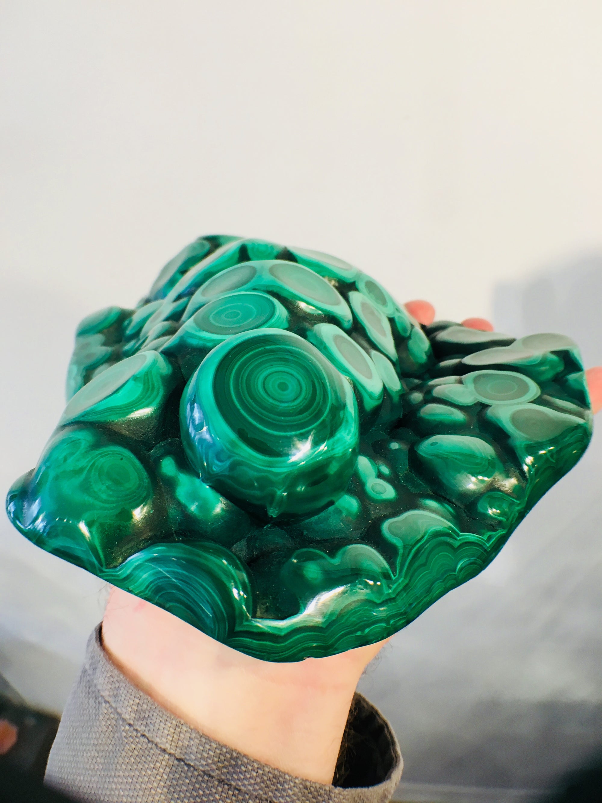 Malachite, 3.96 lbs.,Botryoidal, Congo