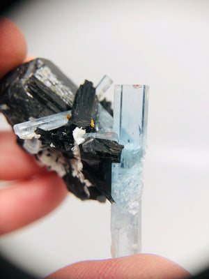 Aquamarine w/ Schorl Tourmaline, Namibia