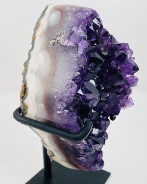 Amethyst on Custom Metal Stand, Uruguay