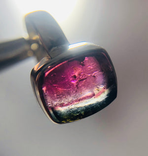 Watermelon Tourmaline Ring