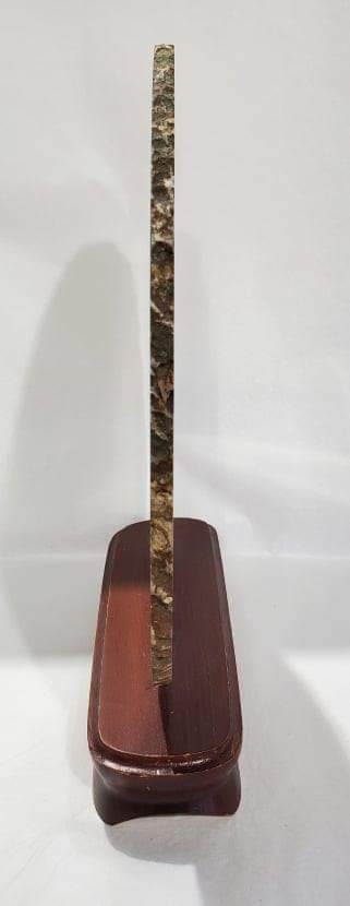 Agate Slice on Custom Wood Stand, Brasil